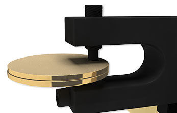 Setting tool securing rivet in place